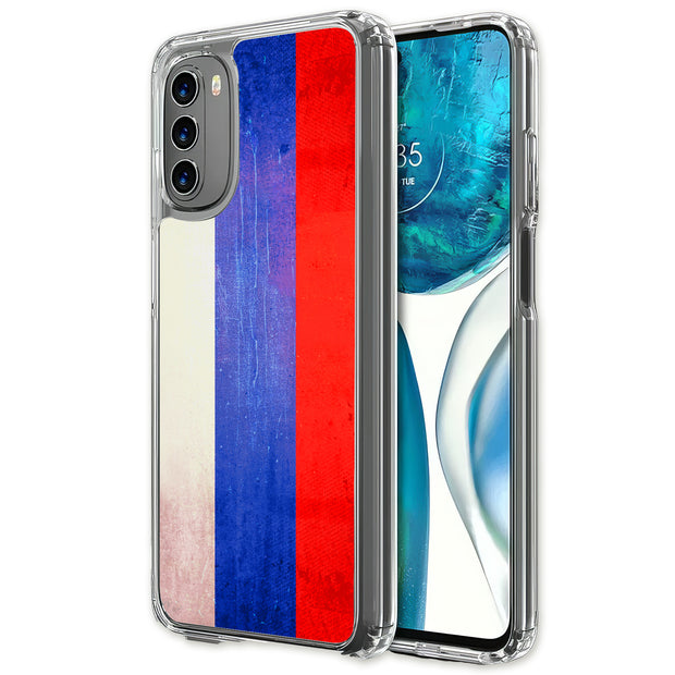 Old Flag Russia Print Slim Cover For Motorola Moto G (Power, Stylus, Play, 5G), Print in USA