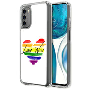 Rainbow Love 2 Print Slim Cover For Motorola Moto G (Power, Stylus, Play, 5G), Print in USA