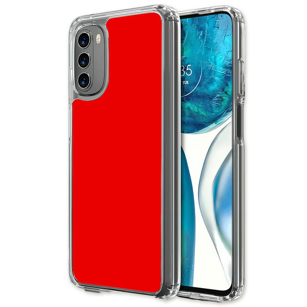 Red Print Slim Cover For Motorola Moto G (Power, Stylus, Play, 5G), Print in USA