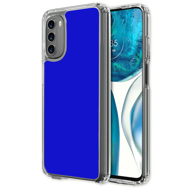 Royal Blue Print Slim Cover For Motorola Moto G (Power, Stylus, Play, 5G), Print in USA