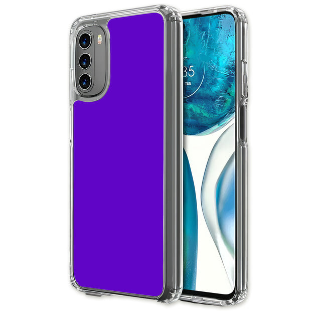 Blue Violet Print Slim Cover For Motorola Moto G (Power, Stylus, Play, 5G), Print in USA