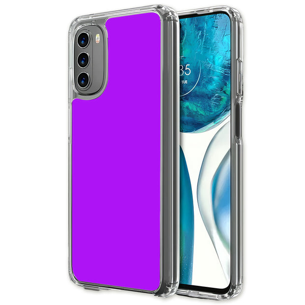 Purple Print Slim Cover For Motorola Moto G (Power, Stylus, Play, 5G), Print in USA