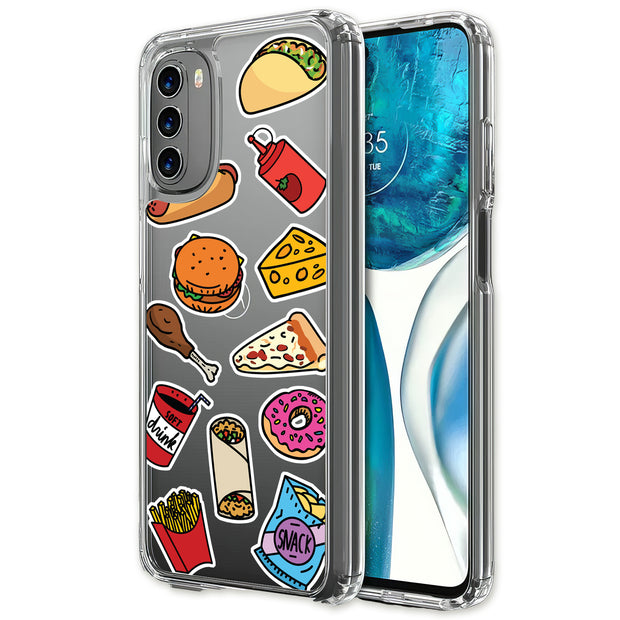 Food Collage Print Slim Cover For Motorola Moto G (Power, Stylus, Play, 5G), Print in USA