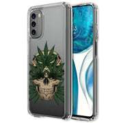 Marijuana Skull Print Slim Cover For Motorola Moto G (Power, Stylus, Play, 5G), Print in USA