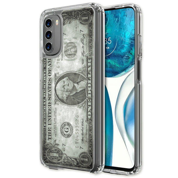 Grunge Bill Print Slim Cover For Motorola Moto G (Power, Stylus, Play, 5G), Print in USA