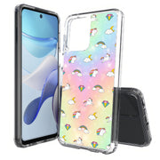 Rainbow Unicorn Print Slim Cover For Motorola Moto G (Power, Stylus, Play, 5G), Print in USA