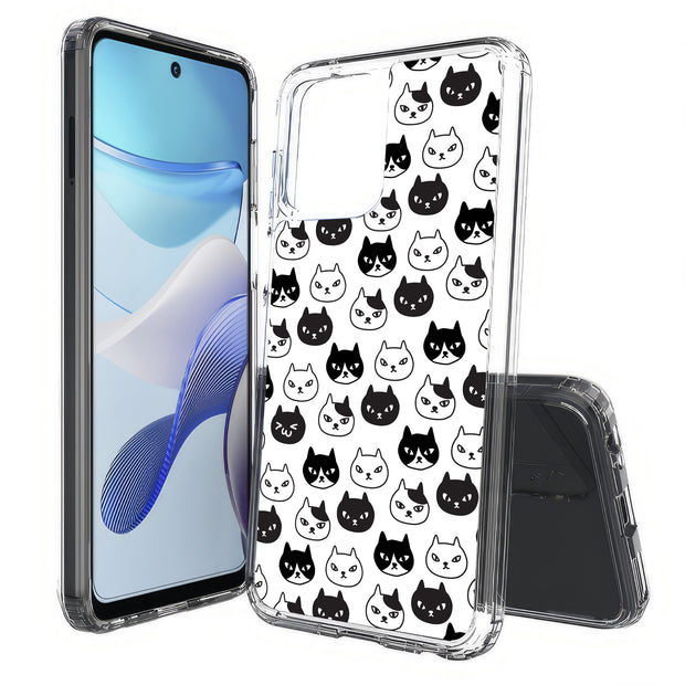 Cute Kitten Print Slim Cover For Motorola Moto G (Power, Stylus, Play, 5G), Print in USA