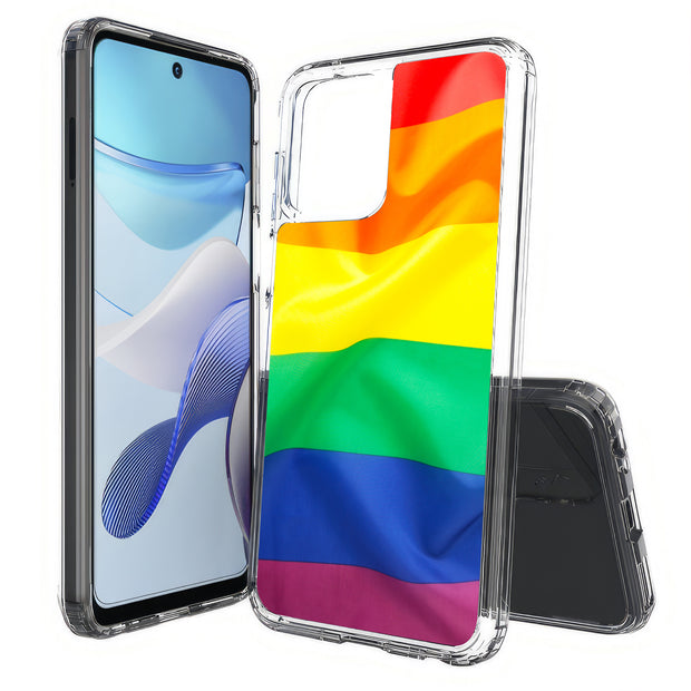 Rainbow LGBTQ Print Slim Cover For Motorola Moto G (Power, Stylus, Play, 5G), Print in USA