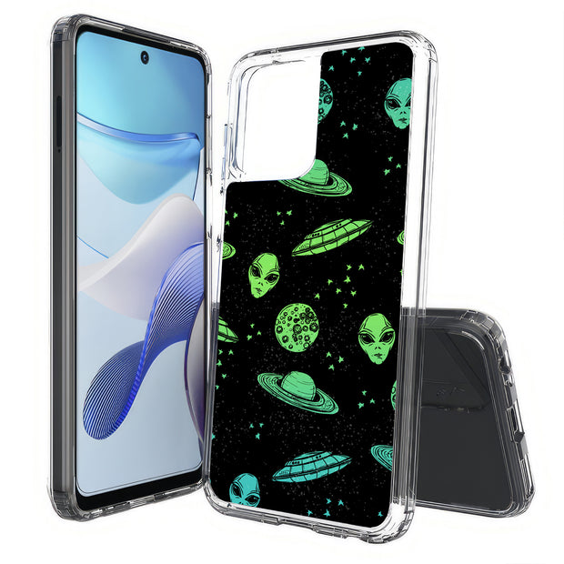 Space Alien Print Slim Cover For Motorola Moto G (Power, Stylus, Play, 5G), Print in USA