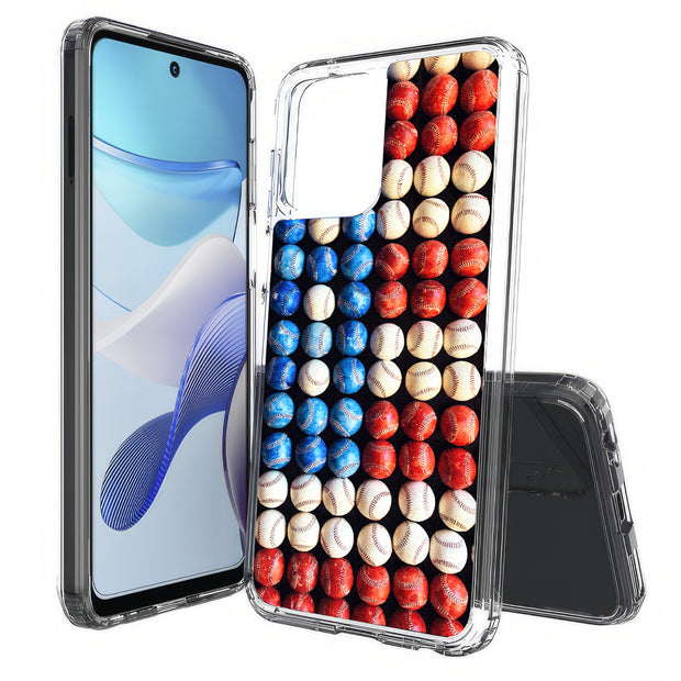 USA Baseball Print Slim Cover For Motorola Moto G (Power, Stylus, Play, 5G), Print in USA
