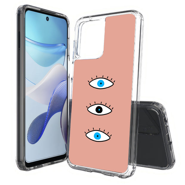 Evil Eye Blue Print Slim Cover For Motorola Moto G (Power, Stylus, Play, 5G), Print in USA