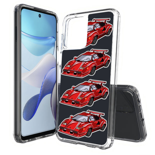 Lambo Countach Print Slim Cover For Motorola Moto G (Power, Stylus, Play, 5G), Print in USA