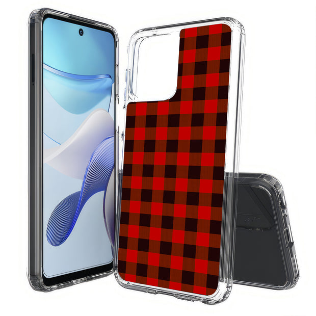 Classic Plaid Print Slim Cover For Motorola Moto G (Power, Stylus, Play, 5G), Print in USA