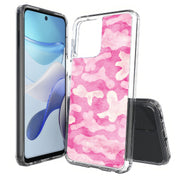 Girly Camo Pink Print Slim Cover For Motorola Moto G (Power, Stylus, Play, 5G), Print in USA