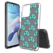 Blue Dog Print Slim Cover For Motorola Moto G (Power, Stylus, Play, 5G), Print in USA