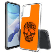 Skull Flower Print Slim Cover For Motorola Moto G (Power, Stylus, Play, 5G), Print in USA