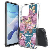 Believe Flowers Print Slim Cover For Motorola Moto G (Power, Stylus, Play, 5G), Print in USA