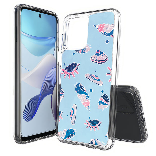 SeaShells Clams Print Slim Cover For Motorola Moto G (Power, Stylus, Play, 5G), Print in USA