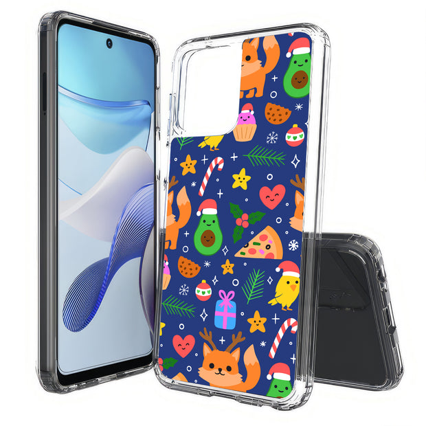 Cute Xmas Print Slim Cover For Motorola Moto G (Power, Stylus, Play, 5G), Print in USA