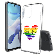 Rainbow Love 2 Print Slim Cover For Motorola Moto G (Power, Stylus, Play, 5G), Print in USA