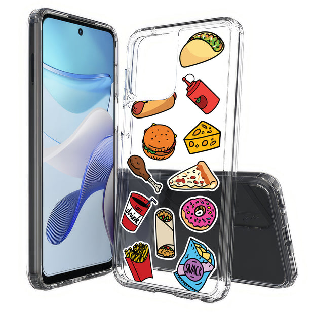 Food Collage Print Slim Cover For Motorola Moto G (Power, Stylus, Play, 5G), Print in USA