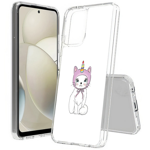 Unicorn Kitty Print Slim Cover For Motorola Moto G (Power, Stylus, Play, 5G), Print in USA