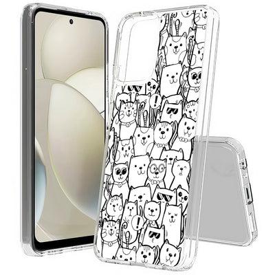 Comic Cat Print Slim Cover For Motorola Moto G (Power, Stylus, Play, 5G), Print in USA