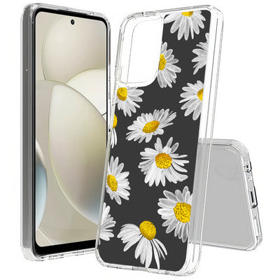 Daisy Floral Print Slim Cover For Motorola Moto G (Power, Stylus, Play, 5G), Print in USA