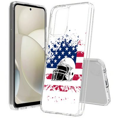 USA Flag Helmet Print Slim Cover For Motorola Moto G (Power, Stylus, Play, 5G), Print in USA