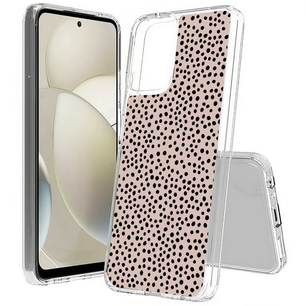 Polka Dots Brn Print Slim Cover For Motorola Moto G (Power, Stylus, Play, 5G), Print in USA