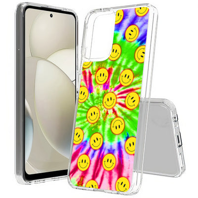 Tie Dye Smile Print Slim Cover For Motorola Moto G (Power, Stylus, Play, 5G), Print in USA