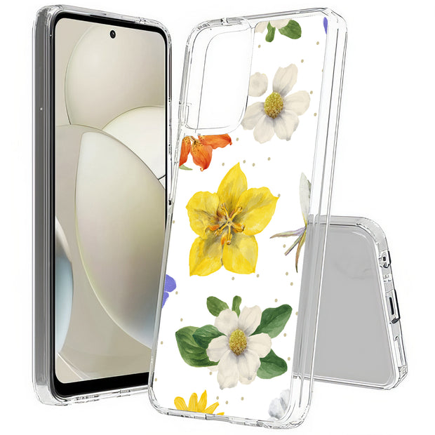 Flower Design 2 Print Slim Cover For Motorola Moto G (Power, Stylus, Play, 5G), Print in USA