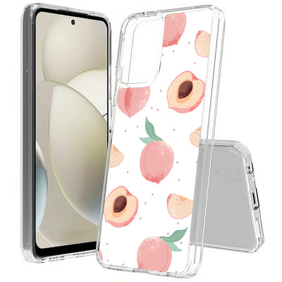 Juicy Peach Print Slim Cover For Motorola Moto G (Power, Stylus, Play, 5G), Print in USA