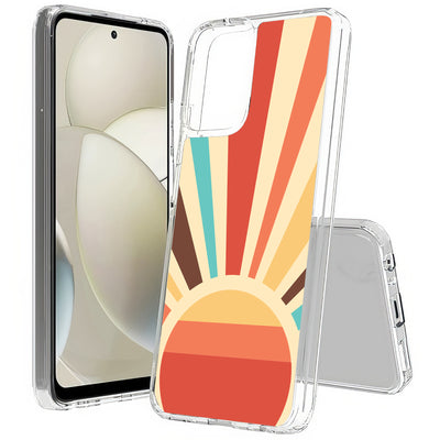 Retro Sunburst Print Slim Cover For Motorola Moto G (Power, Stylus, Play, 5G), Print in USA