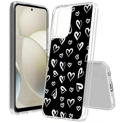 White Hearts Print Slim Cover For Motorola Moto G (Power, Stylus, Play, 5G), Print in USA