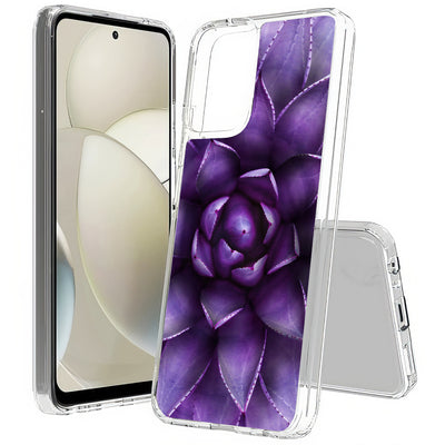 Purple Lotus Print Slim Cover For Motorola Moto G (Power, Stylus, Play, 5G), Print in USA