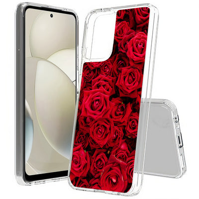 Red Rose Bush Print Slim Cover For Motorola Moto G (Power, Stylus, Play, 5G), Print in USA