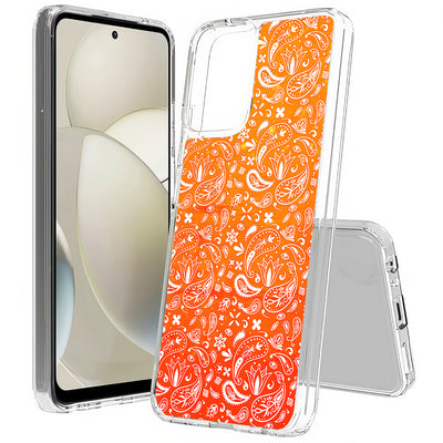 Orange Bandana Print Slim Cover For Motorola Moto G (Power, Stylus, Play, 5G), Print in USA