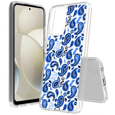 Blue Bandana Print Slim Cover For Motorola Moto G (Power, Stylus, Play, 5G), Print in USA