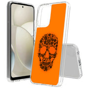 Skull Flower Print Slim Cover For Motorola Moto G (Power, Stylus, Play, 5G), Print in USA