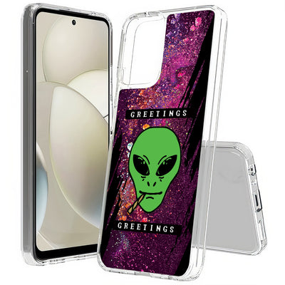 Alien Weed Print Slim Cover For Motorola Moto G (Power, Stylus, Play, 5G), Print in USA