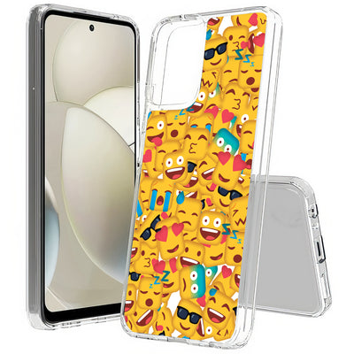 Square Emojis Print Slim Cover For Motorola Moto G (Power, Stylus, Play, 5G), Print in USA