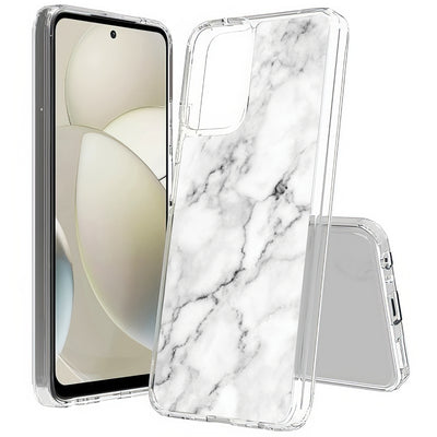 White Marble Print Slim Cover For Motorola Moto G (Power, Stylus, Play, 5G), Print in USA