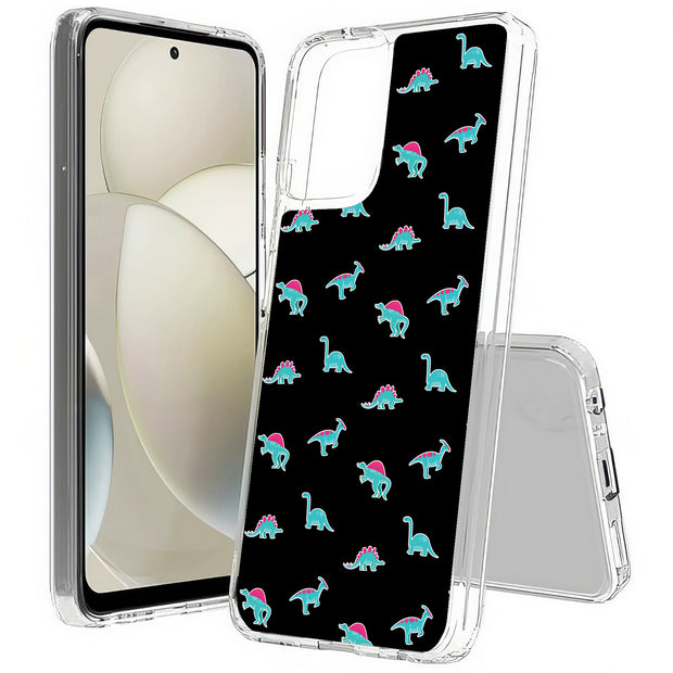 Dinosaurs Shape Print Slim Cover For Motorola Moto G (Power, Stylus, Play, 5G), Print in USA