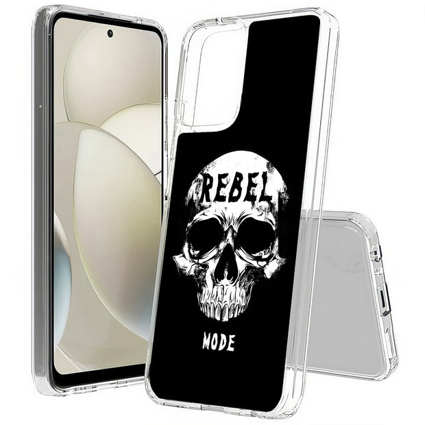 Rebel Skull Print Slim Cover For Motorola Moto G (Power, Stylus, Play, 5G), Print in USA