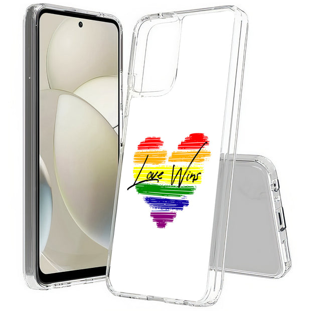 Rainbow Love 2 Print Slim Cover For Motorola Moto G (Power, Stylus, Play, 5G), Print in USA