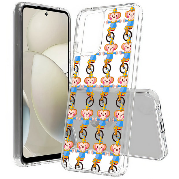 Circus Monkey Print Slim Cover For Motorola Moto G (Power, Stylus, Play, 5G), Print in USA