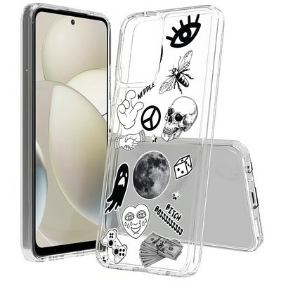 Ghost Collage Print Slim Cover For Motorola Moto G (Power, Stylus, Play, 5G), Print in USA