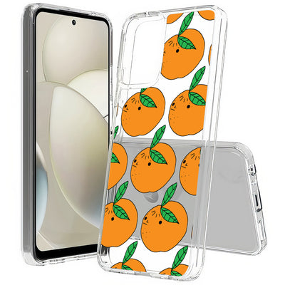 Orange Fruit Print Slim Cover For Motorola Moto G (Power, Stylus, Play, 5G), Print in USA