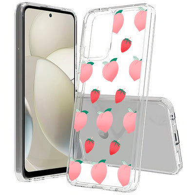 Pink Fruit Print Slim Cover For Motorola Moto G (Power, Stylus, Play, 5G), Print in USA